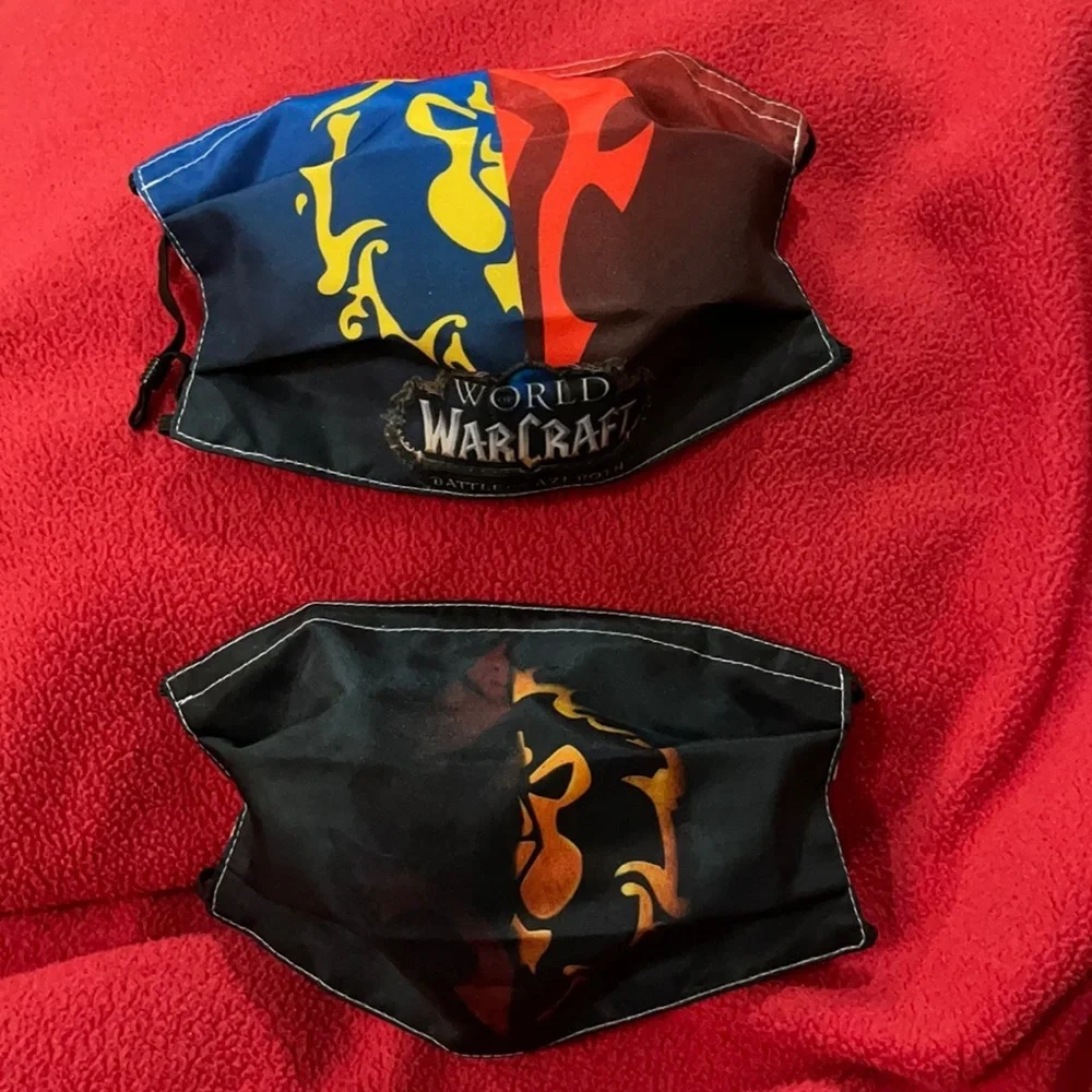 6/$20 New World of Warcraft face masks - 2